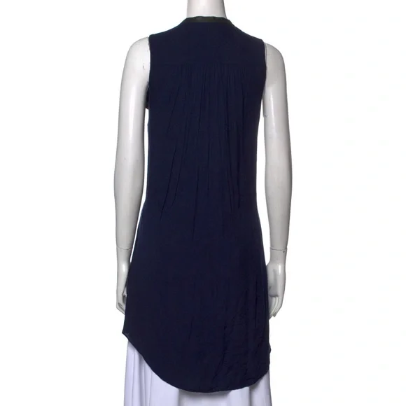 Alice + Olivia Knee Length Dress Lambskin Trim - Picture 2 of 3